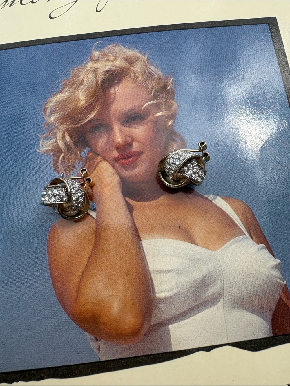 High End Butler Crystal Gold Plated Earrings In great condition.